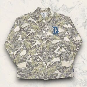 Disney Shirt Jersey Disneyland Resort Tropical Leaf Puff Print Mens Size Small